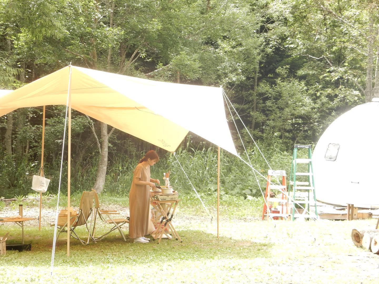 Redoor Sapporoは14時「 大きなタープの下で料理 」#20分のドライブで叶うこの景色 Redoor Sapporo